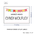 PPLR_HIDDEN_PRODUCT Colorful Banner (2"x3" Cotton - 12 labels/set)