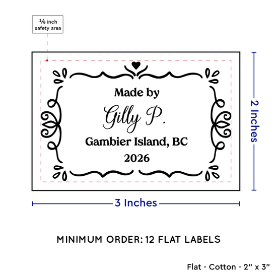 PPLR_HIDDEN_PRODUCT Swirl Accent Border (2"x3" Cotton - 12 labels/set)