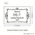 PPLR_HIDDEN_PRODUCT Swirl Accent Border (2"x3" Cotton - 12 labels/set)