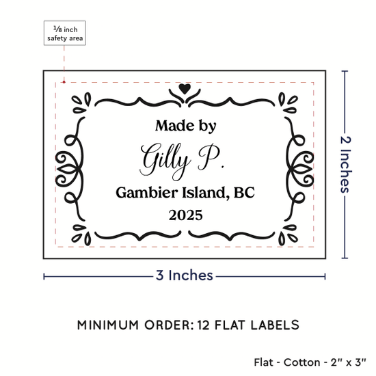 PPLR_HIDDEN_PRODUCT Swirl Accent Border (2"x3" Cotton - 12 labels/set)