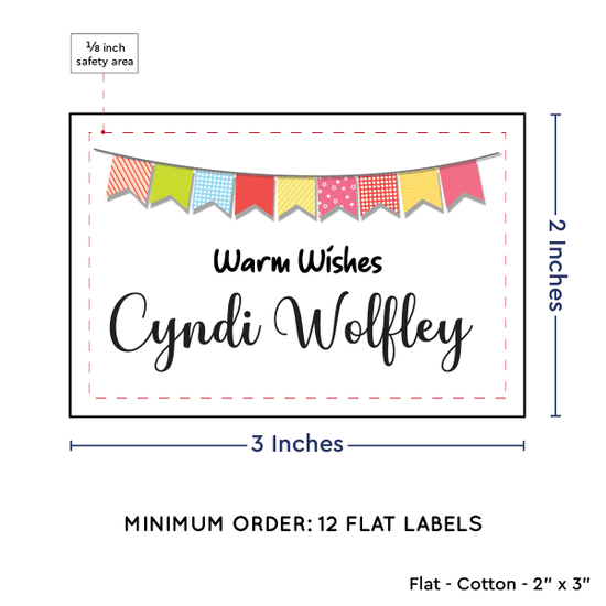 PPLR_HIDDEN_PRODUCT Colorful Banner (2"x3" Cotton - 12 labels/set)