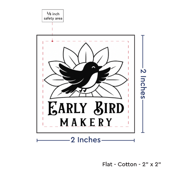 PPLR_HIDDEN_PRODUCT Print your Logo or Image on FLAT Cotton Tags