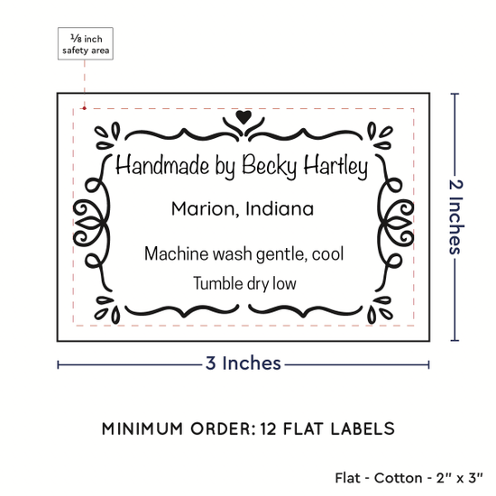PPLR_HIDDEN_PRODUCT Swirl Accent Border (2"x3" Cotton - 12 labels/set)