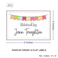 PPLR_HIDDEN_PRODUCT Colorful Banner (2"x3" Cotton - 12 labels/set)