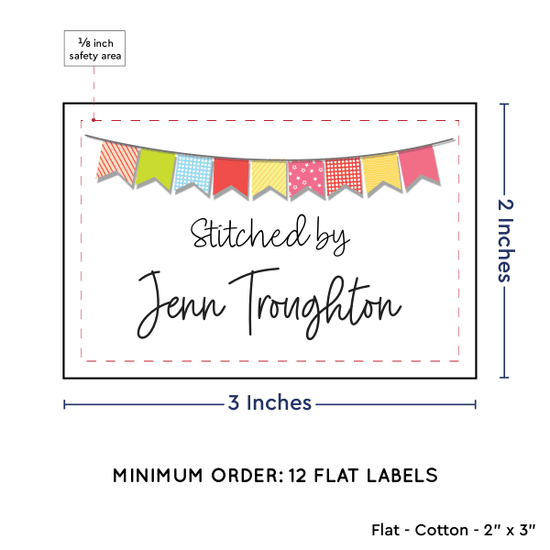 PPLR_HIDDEN_PRODUCT Colorful Banner (2"x3" Cotton - 12 labels/set)