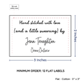 PPLR_HIDDEN_PRODUCT Large Text Only Label (2"x3"-Cotton)