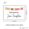 PPLR_HIDDEN_PRODUCT Colorful Banner (2"x3" Cotton - 12 labels/set)
