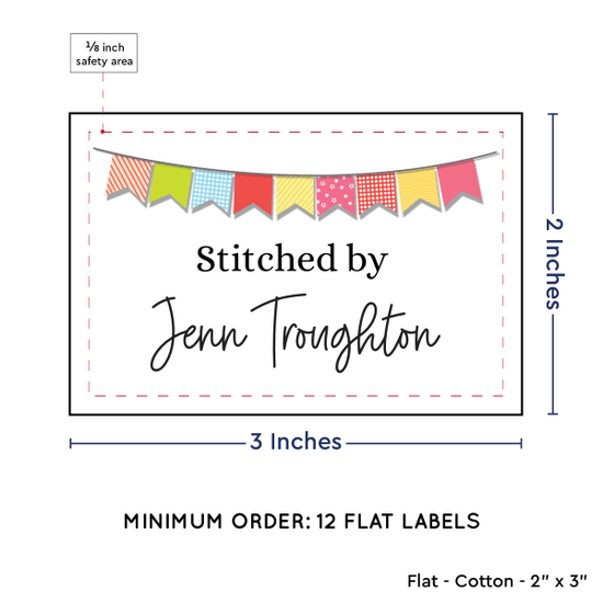 PPLR_HIDDEN_PRODUCT Colorful Banner (2"x3" Cotton - 12 labels/set)