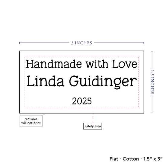 PPLR_HIDDEN_PRODUCT Text Only Medium Large Label (1.5"x3"-Cotton)