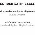 PPLR_HIDDEN_PRODUCT Reorder Previous Label Design - SATIN