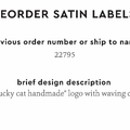 PPLR_HIDDEN_PRODUCT Reorder Previous Label Design - SATIN