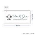PPLR_HIDDEN_PRODUCT Print your Logo or Image on FLAT Cotton Tags