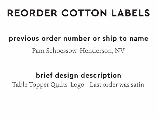 PPLR_HIDDEN_PRODUCT Reorder Previous Label Design - COTTON