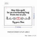 PPLR_HIDDEN_PRODUCT Double Heart Quote (2"x3" Cotton - 12 labels/set)