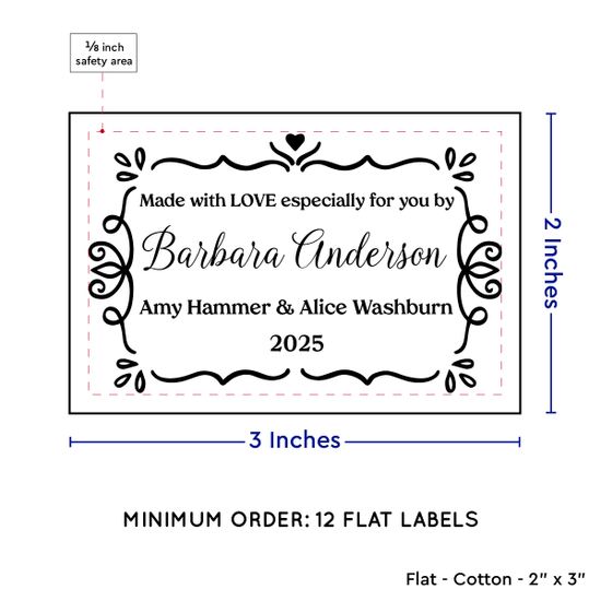 PPLR_HIDDEN_PRODUCT Swirl Accent Border (2"x3" Cotton - 12 labels/set)
