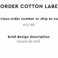 PPLR_HIDDEN_PRODUCT Reorder Previous Label Design - COTTON