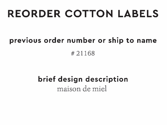 PPLR_HIDDEN_PRODUCT Reorder Previous Label Design - COTTON