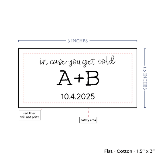 PPLR_HIDDEN_PRODUCT Text Only Medium Large Label (1.5"x3"-Cotton)