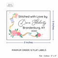 PPLR_HIDDEN_PRODUCT Thread and Flowers (2"x3" Cotton - 12 labels/set)