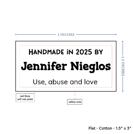 PPLR_HIDDEN_PRODUCT Text Only Medium Large Label (1.5"x3"-Cotton)