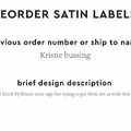 PPLR_HIDDEN_PRODUCT Reorder Previous Label Design - SATIN