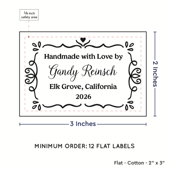 PPLR_HIDDEN_PRODUCT Swirl Accent Border (2"x3" Cotton - 12 labels/set)