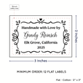 PPLR_HIDDEN_PRODUCT Swirl Accent Border (2"x3" Cotton - 12 labels/set)