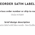 PPLR_HIDDEN_PRODUCT Reorder Previous Label Design - SATIN