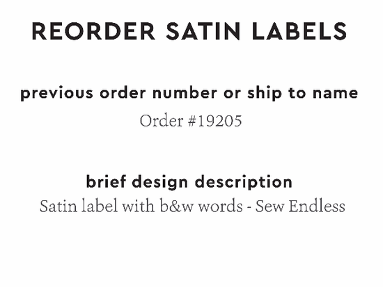 PPLR_HIDDEN_PRODUCT Reorder Previous Label Design - SATIN