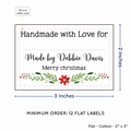 PPLR_HIDDEN_PRODUCT Festive Floral with Fill in Blanks (2"x3" Cotton - 12 labels/set)