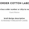 PPLR_HIDDEN_PRODUCT Reorder Previous Label Design - COTTON