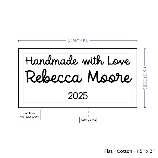 PPLR_HIDDEN_PRODUCT Text Only Medium Large Label (1.5"x3"-Cotton)