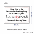 PPLR_HIDDEN_PRODUCT Double Heart Quote (2"x3" Cotton - 12 labels/set)