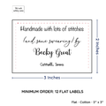 PPLR_HIDDEN_PRODUCT Large Text Only Label (2"x3"-Cotton)