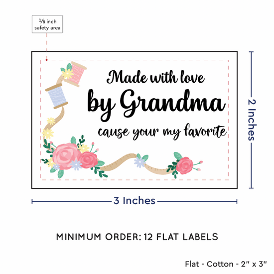 PPLR_HIDDEN_PRODUCT Thread and Flowers (2"x3" Cotton - 12 labels/set)