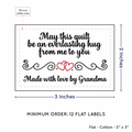 PPLR_HIDDEN_PRODUCT Double Heart Quote (2"x3" Cotton - 12 labels/set)