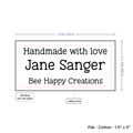 PPLR_HIDDEN_PRODUCT Text Only Medium Large Label (1.5"x3"-Cotton)