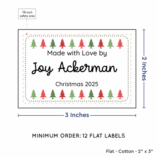PPLR_HIDDEN_PRODUCT Christmas Trees (2"x3" Cotton - 12 labels/set)