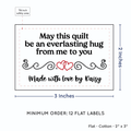 PPLR_HIDDEN_PRODUCT Double Heart Quote (2"x3" Cotton - 12 labels/set)