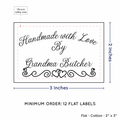 PPLR_HIDDEN_PRODUCT Double Heart Border (2"x3" Cotton - 12 labels/set)