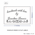 PPLR_HIDDEN_PRODUCT Double Heart Border (2"x3" Cotton - 12 labels/set)