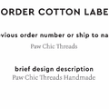 PPLR_HIDDEN_PRODUCT Reorder Previous Label Design - COTTON