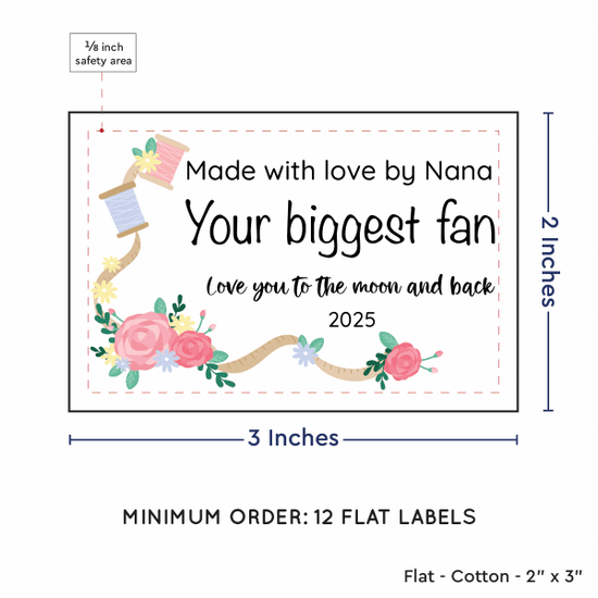PPLR_HIDDEN_PRODUCT Thread and Flowers (2"x3" Cotton - 12 labels/set)