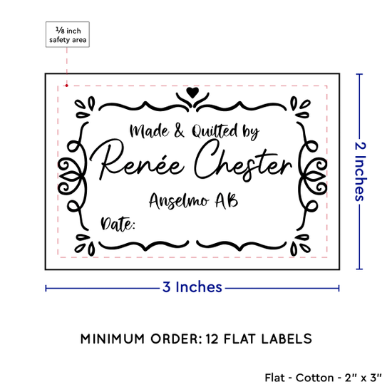 PPLR_HIDDEN_PRODUCT Swirl Accent Border (2"x3" Cotton - 12 labels/set)