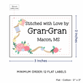PPLR_HIDDEN_PRODUCT Thread and Flowers (2"x3" Cotton - 12 labels/set)