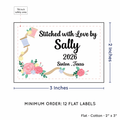 PPLR_HIDDEN_PRODUCT Thread and Flowers (2"x3" Cotton - 12 labels/set)