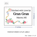 PPLR_HIDDEN_PRODUCT Thread and Flowers (2"x3" Cotton - 12 labels/set)
