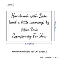 PPLR_HIDDEN_PRODUCT Large Text Only Label (2"x3"-Cotton)