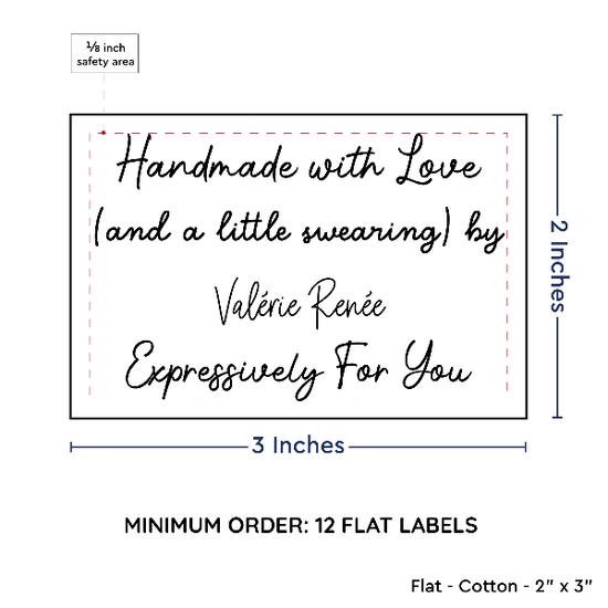 PPLR_HIDDEN_PRODUCT Large Text Only Label (2"x3"-Cotton)