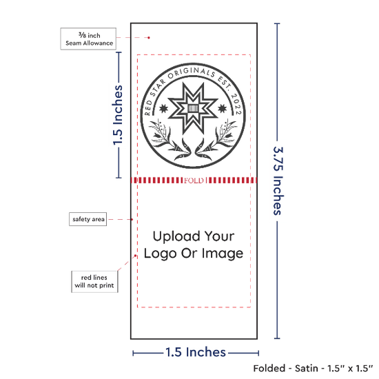 PPLR_HIDDEN_PRODUCT Print your logo/Image on Satin Tags (1.5" wide - Satin)